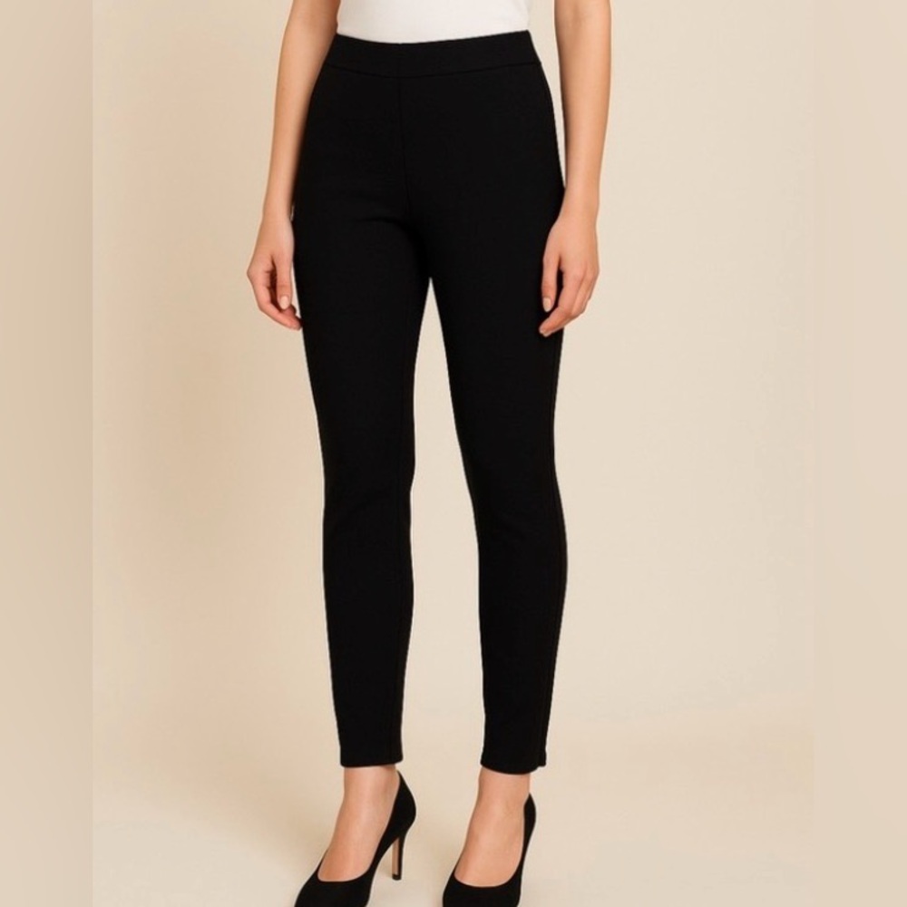 Zara Ribbed Slim Fit women’s Pants – Black – Size XL  (I1).✨